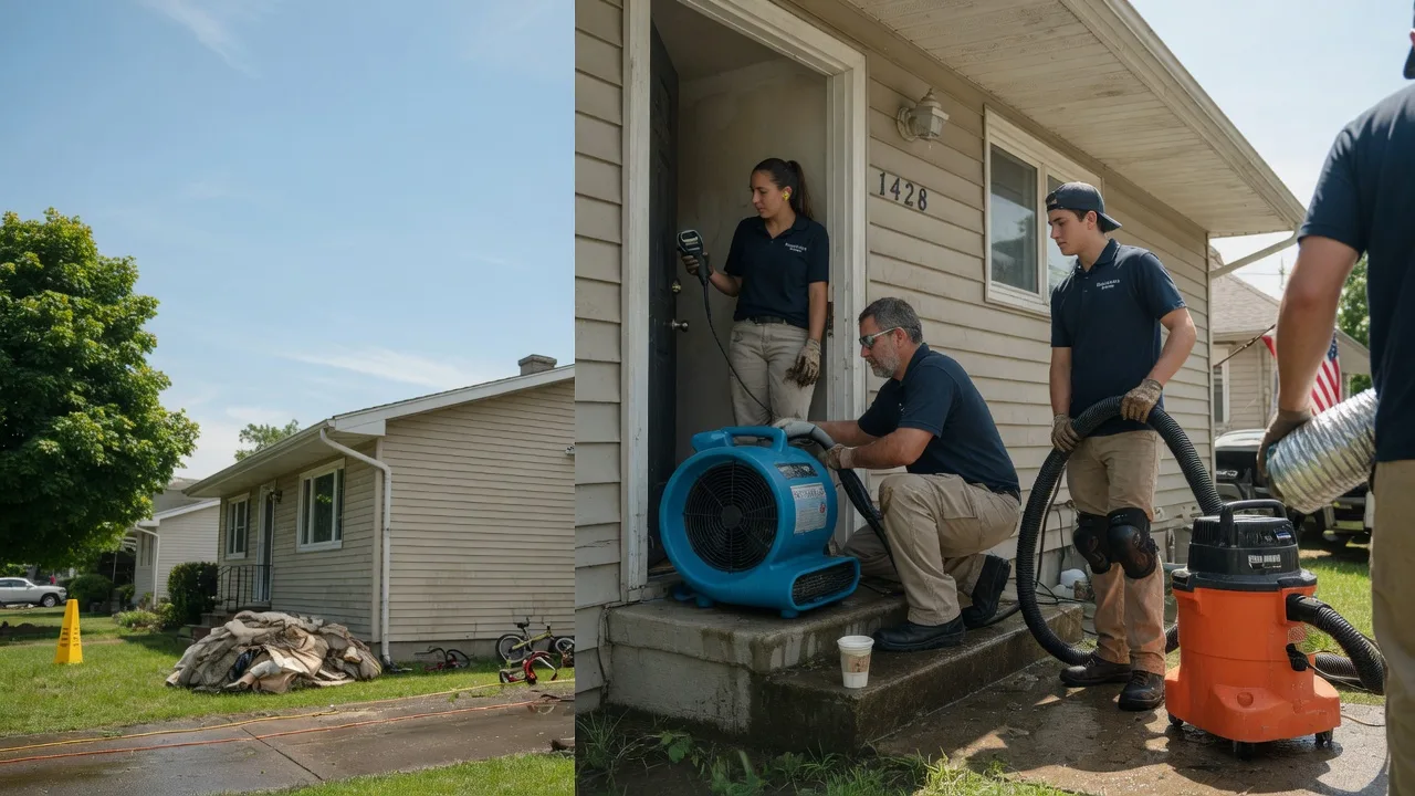 Water Damage Restoration in Oakford, IN near me